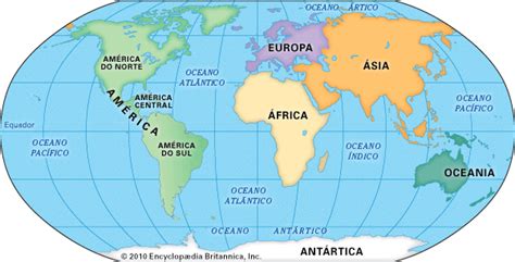 Multimídia Continente Britannica Escola Online Continents And