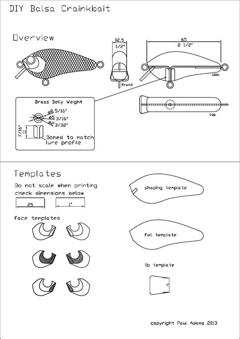 23 Wooden Fishing Lure Templates - Free Popular Templates Design