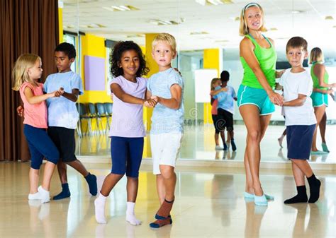 Tweens In Pairs Learning To Dance Waltz Stock Image Image Of Dancing
