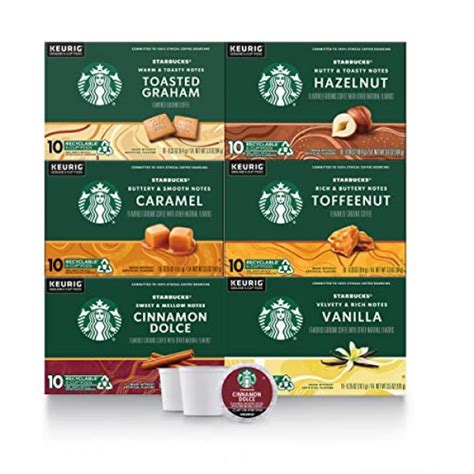 Starbucks Flavored K Cup Coffee Pods — Variety Pack For