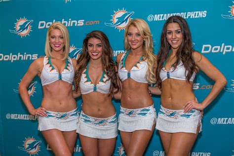 Miami Dolphins Cheerleaders 2015 Swimsuit Calendar Unveiling At Liv