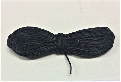 Black Waxed Linen Thread 184 5 X Metres Amazing Paper