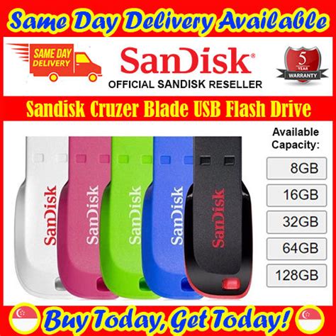 Same Day Delivery Available Sandisk Cruzer Blade 8gb 16gb 32gb
