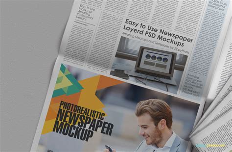 Newspaper Mockups | Free PSD Download | ZippyPixels
