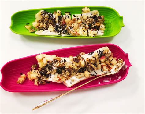 Healthy Kids Recipe Crunchy Banana Split Go Mommy