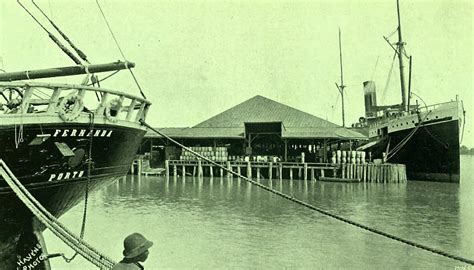 Ocean Steamship Cos Wharf Savannah Ga 1895 One Of Th Flickr