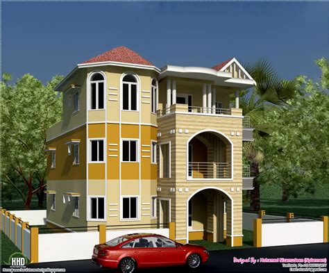 3 Storey South Indian House Design Architecture House Plans