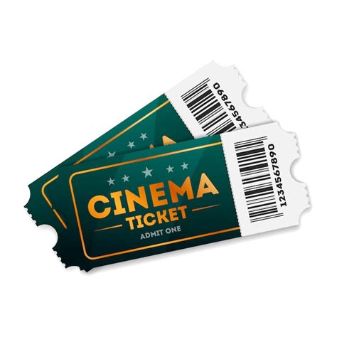 Premium Vector Illustration Of Cinema Tickets On White