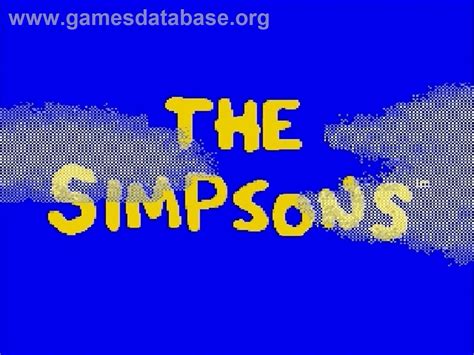 Simpsons The Barts Nightmare Sega Genesis Artwork Title Screen