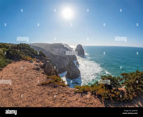 Praia Da Ursa Beach By Cabo Da Roca Between Cascais And Sintra On The