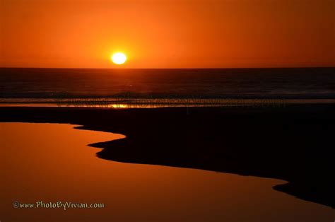 Dramatic Orange Sunset At The Oceano Dunes Made For This Artistic