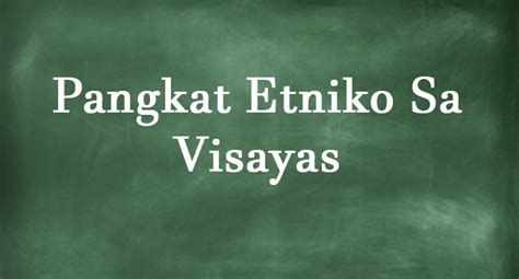 Detailed Lesson Plan Ibat Ibang Pangkat Etniko Pangkatbay