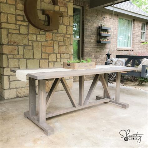 Diy 60 Outdoor Dining Table Shanty 2 Chic