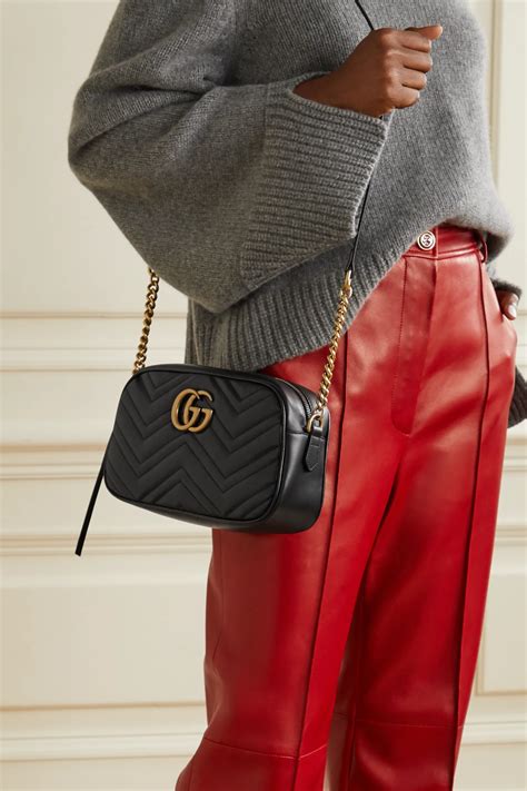 Gucci Gg Marmont Camera Small Quilted Leather Shoulder Bag Fashion
