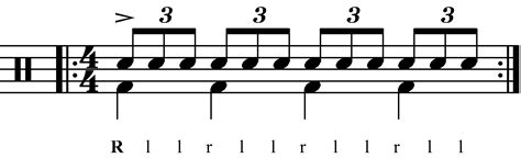 Standard Triplet With Quarter Note Accents