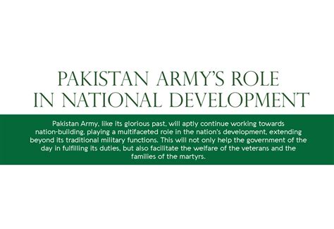The Role Of Pakistan Army In National Development Pakistan Defence Forum