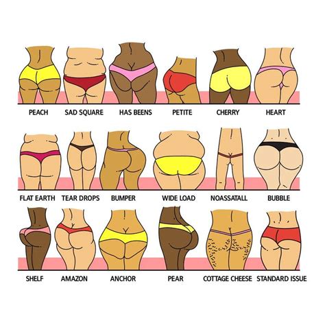 Please Illustrate The “bootys All Shapes Sizes And Colors” Image