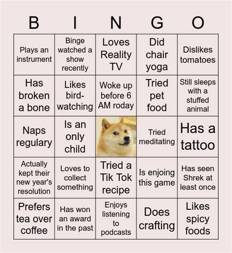 Random Bingo2 Bingo Card