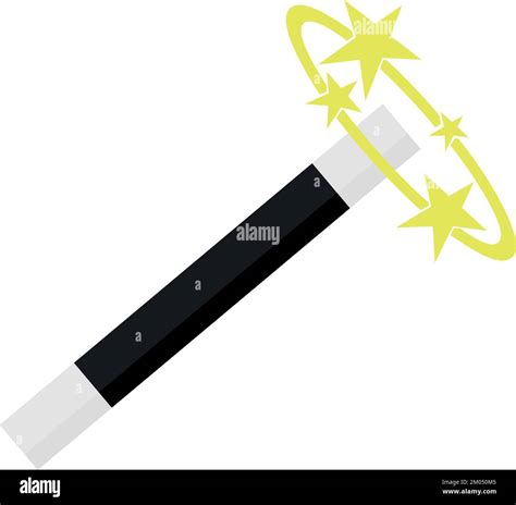 Vector Illustration Of A Magic Wand With Stars Stock Vector Image And Art