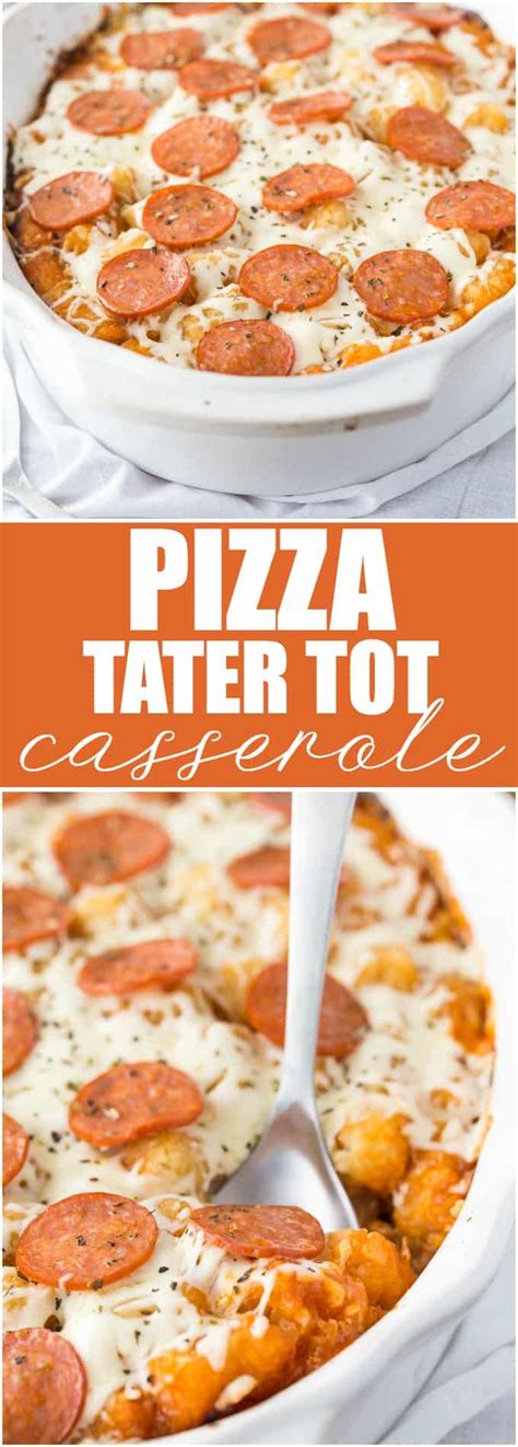 Then, in a large skillet add in the ground beef and diced onion. Pizza Tater Tot Casserole | Recipe | Recipes, Tater tot ...