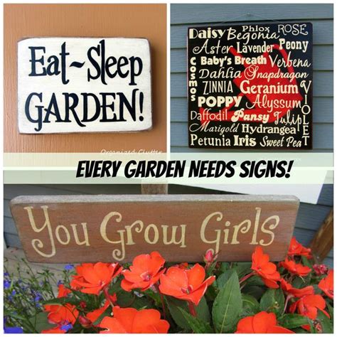 Garden sign ideas for the average person who likes to decorate a house are plentiful. Creative DIY Garden Sign Ideas and Projects • The Garden Glove