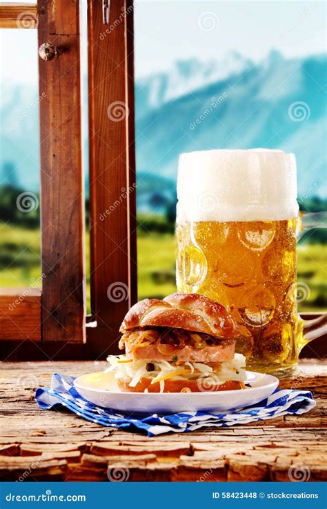 Traditional Bavarian Cuisine Stock Photo Image Of Germany Food 58423448