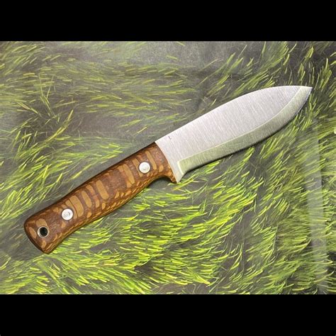 Bentwood Leopard Wood Steel Knives