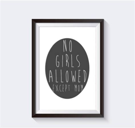 No Girls Allowed Sign Digital Printable Kids Room Fort Etsy