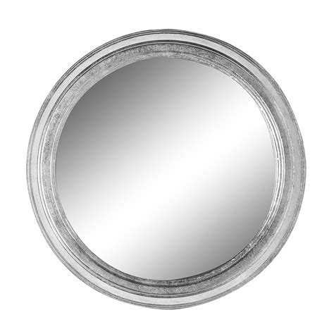 Large Silver Round Metal Wall Mirror Wall Mirrors Modern Mirrors