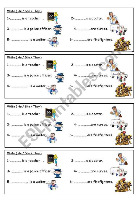 When using these printable kindergarten worksheets at home, parents should consider setting up a designated workspace (a desk or table) stocked with all the necessary supplies so the child can focus on the tasks at hand. he / she/they - ESL worksheet by JORJEE