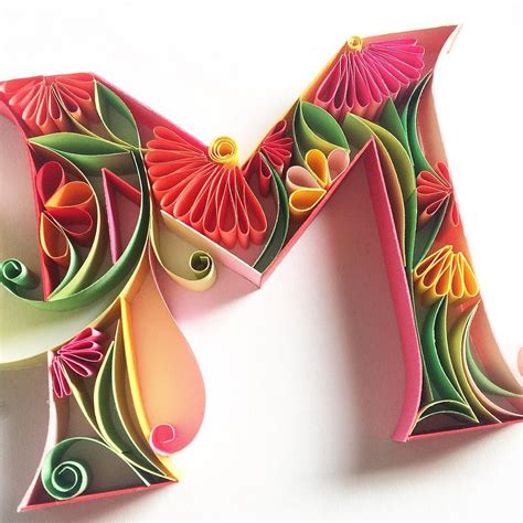 Quilling template for letter m / paper quilled letter 'a' 12x9 | quilling letters, paper. Sabeena Karnik on Instagram: "Are you interested in buying ...