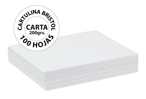 Cartulina Bristol Blanca Carta 200 Gr 100 Hojas Best Paper