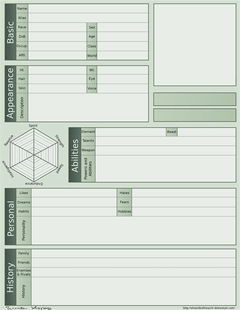 Character Template Deviantart Blank Character Template By Anekamaru On