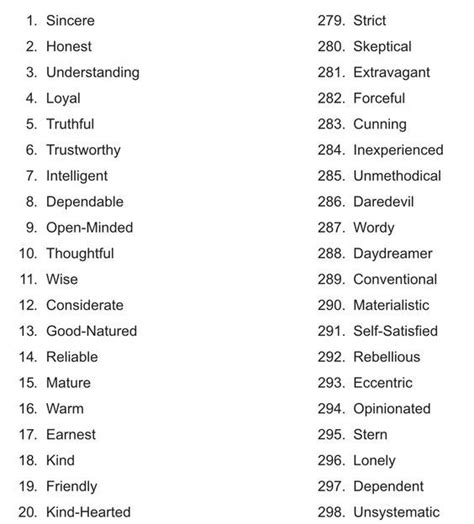 List Of 555 Personal Qualities Click Link To Follow