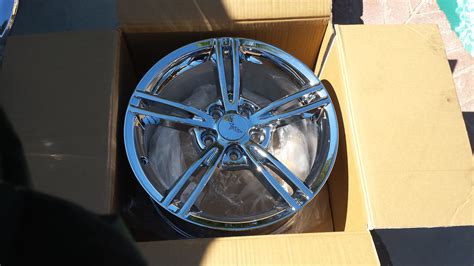 For Sale 2009 C6 Corvette Wheels 19x10 Rear And 18x85 Fronts Chrome