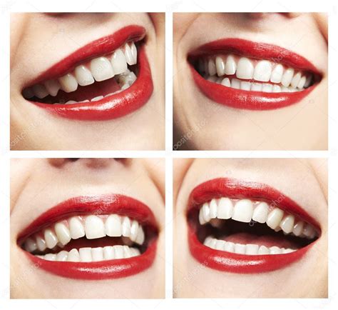 Collage, made of many different smiles — Stock Photo © bonninturina ...