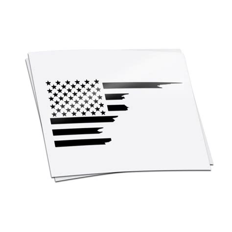 Tattered American Flag Decal