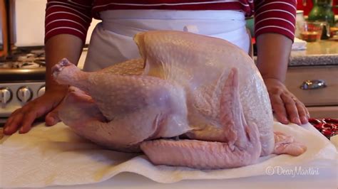 how to clean the turkey to prepare for roasting youtube