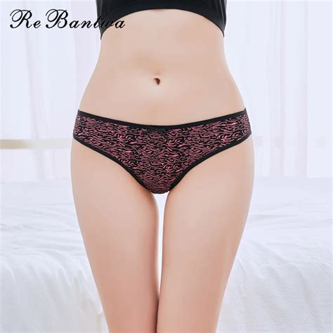 Rebantwa Pcs Women Leopard Thong Sexy Panties Woman Funny Underwear