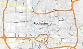 Map of Rochester, New York - GIS Geography