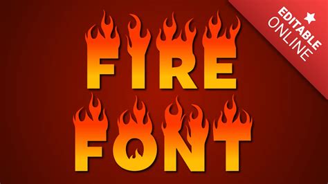 Fire Font Text Effect Generator
