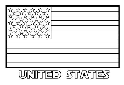 Coloring Pages Flags Usa Printable Clip Art Library