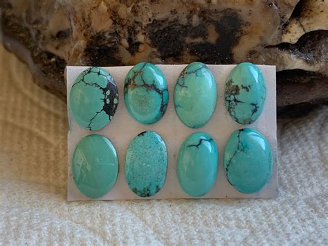 4x6x8mm Oval Shape Natural Turquoise Cabs For8pcs GBS056 10 Etsy In