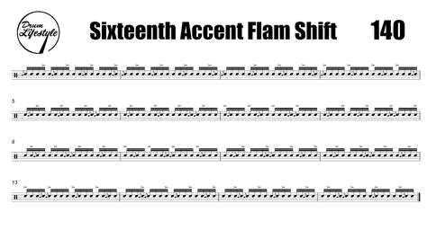 Sixteenth Accent Flam Shift Youtube