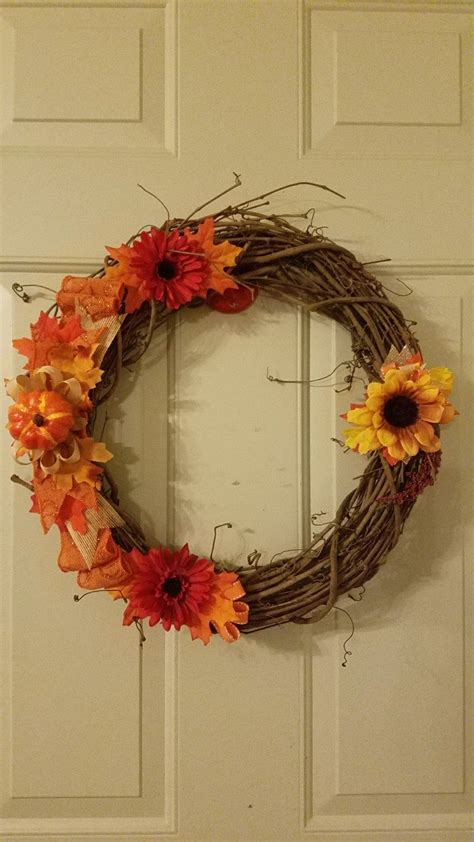 Fall Grapevine Wreath | Fall grapevine wreaths, Fall grapevine, Wreaths