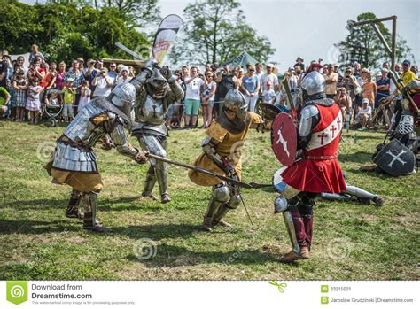 Medieval Knights Fighting Editorial Photo - Image: 33215501
