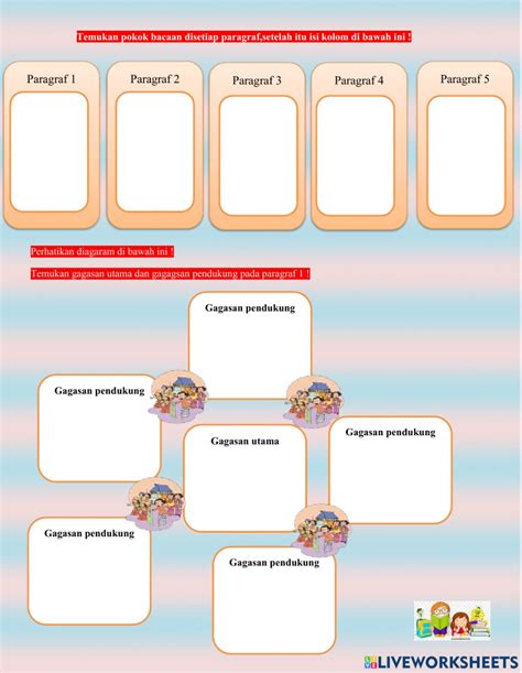 Ejercicio interactivo de Lembar kerja Kelas 4 tema 1 subtema 1