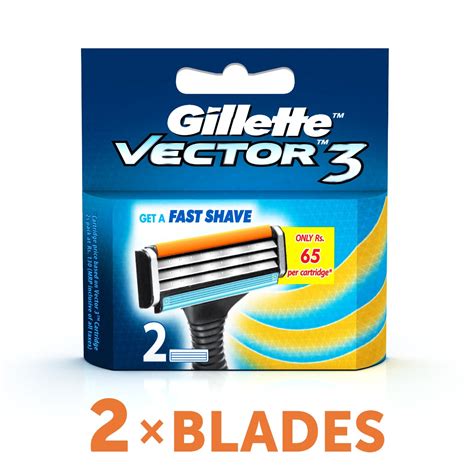Gillette Vector 3 Cartridges 2 Count Price Uses Side Effects