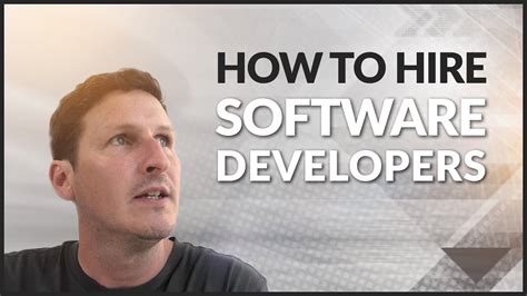 How To Hire Software Developers Youtube