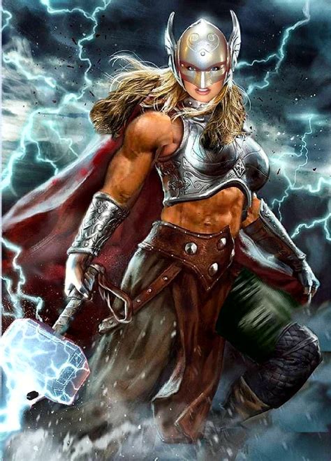 Jane Foster Thor Superhéroes Marvel Arte Súper Héroe Vengadores Marvel